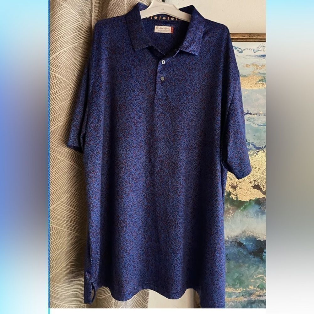 Ben hogan blue polo neck t-shirt size XL short sleeve